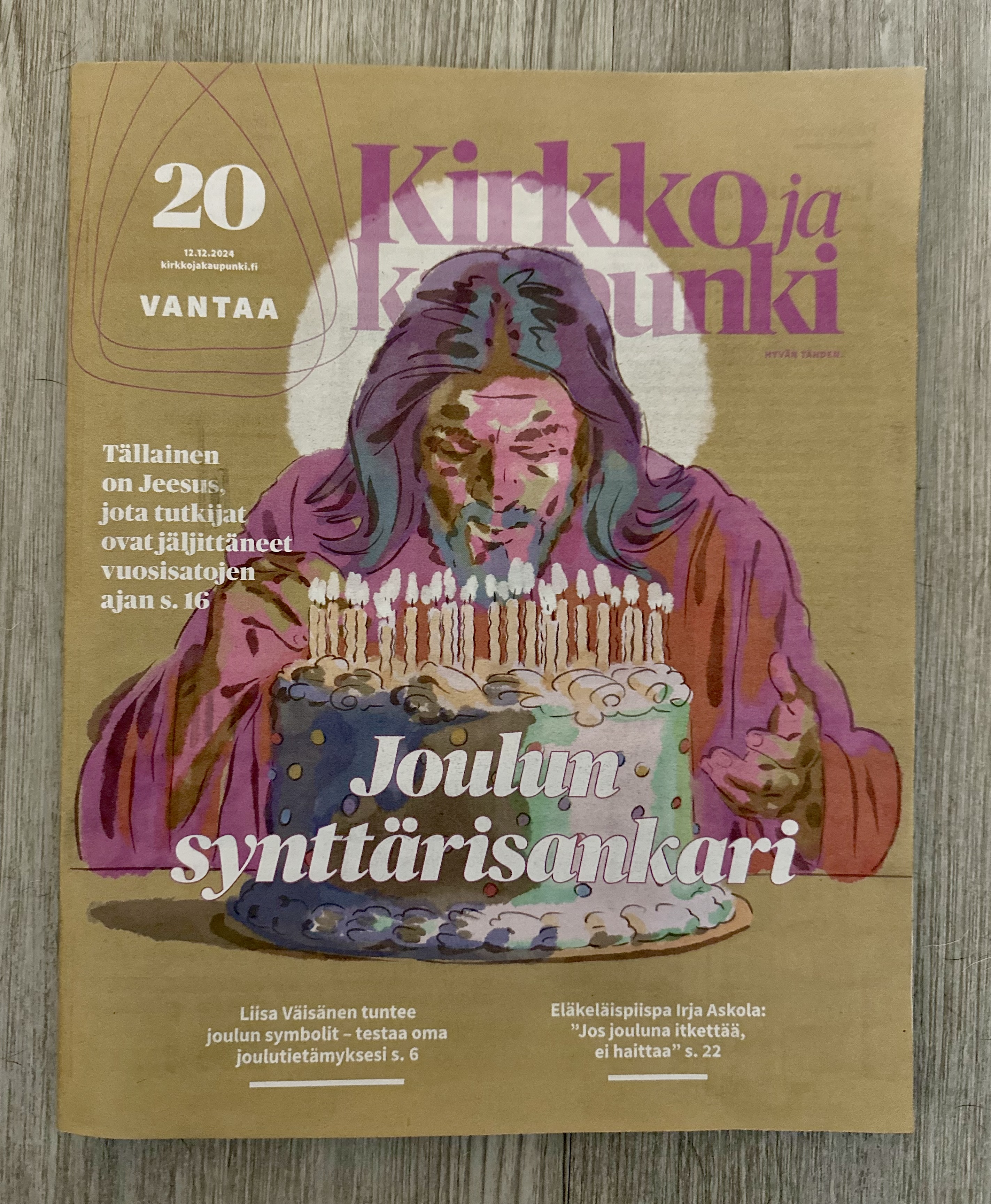Kirkko ja kaupunki -lehden kansikuva