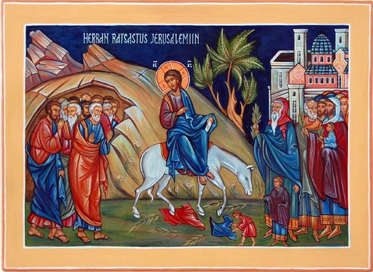 Messu palmusunnuntaina suoratoistetaan ikoni Jeesus ratsastaa Jerusalemiin