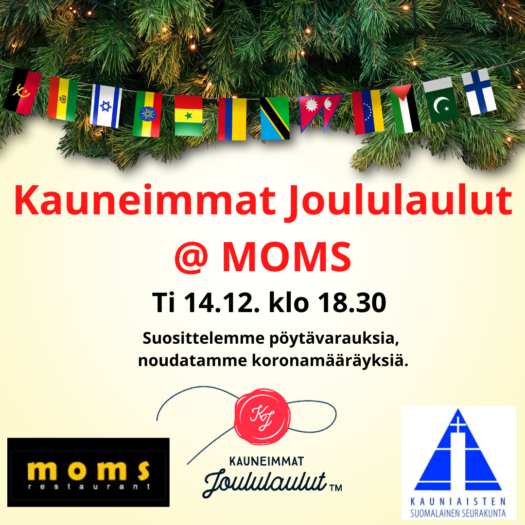 Kauneimmat joululaulut @ ravintola MOMS Kauneimat Joululaulut